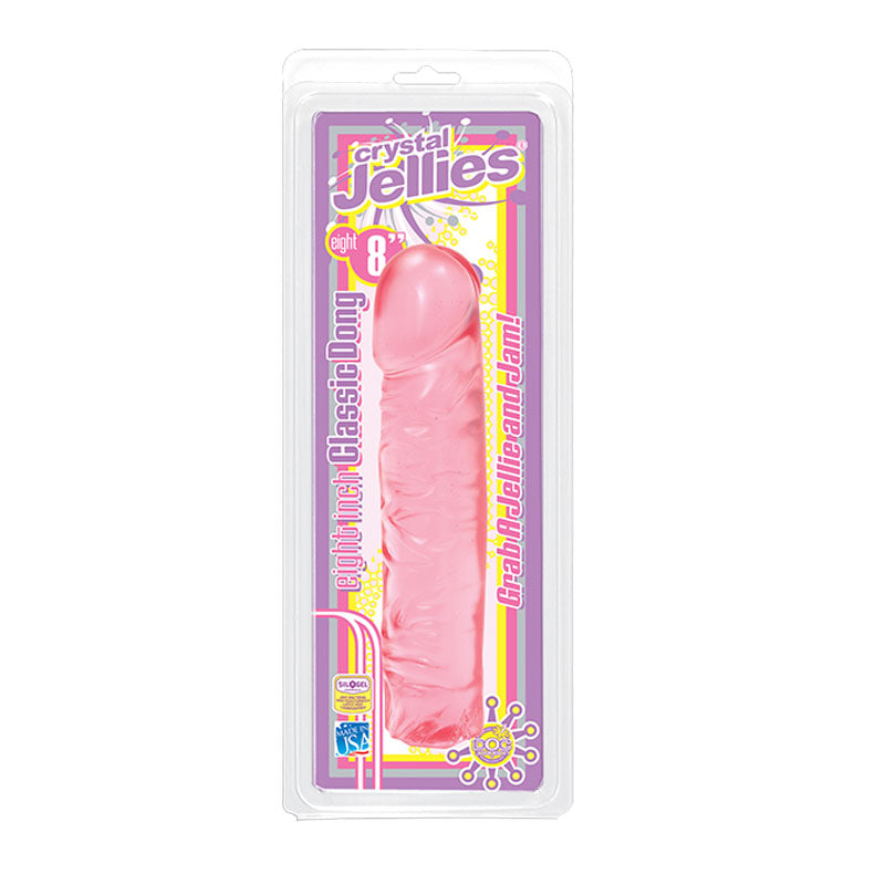 Crystal Jellies - Classic Dong Pink 8in