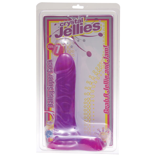 Crystal Jellies - Ballsy Super Cock Purple 7in