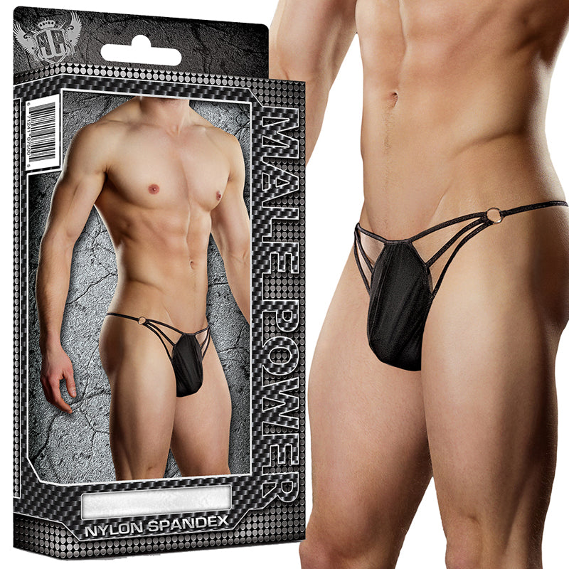 Male Power G-Thong with Straps and Rings L/XL Underwear