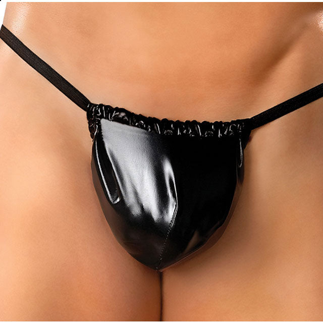 Male Power Liquid Onyx Posing Strap (One Size) Underwear