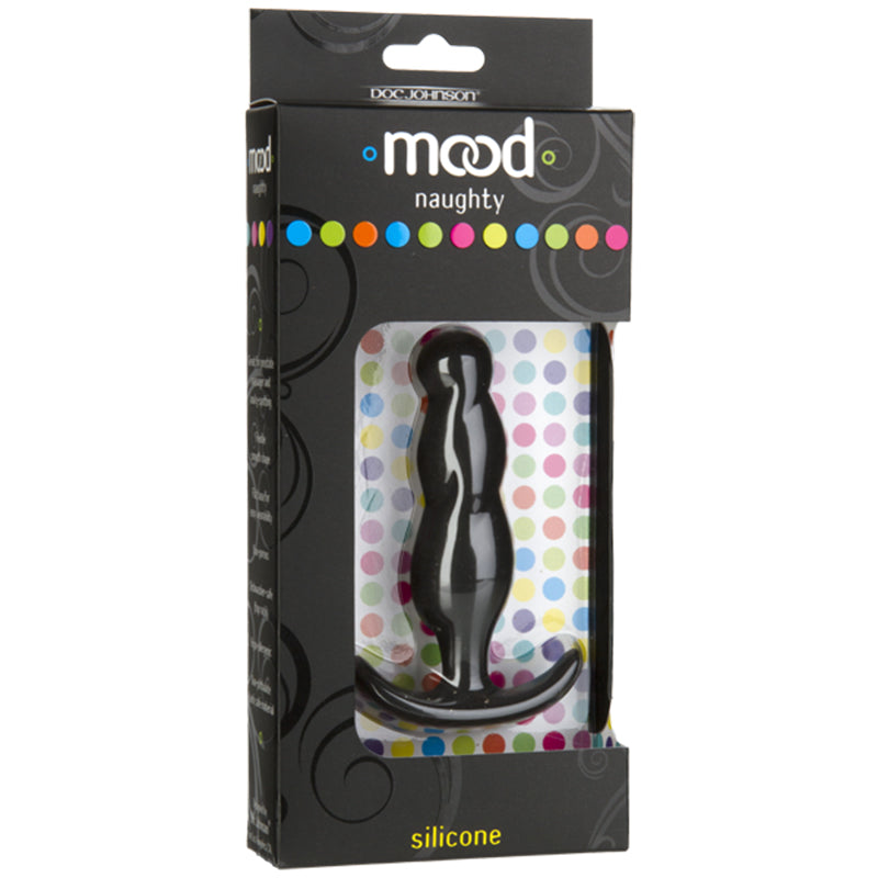 Mood - Naughty 3 - Medium Black Silicone Butt Plug