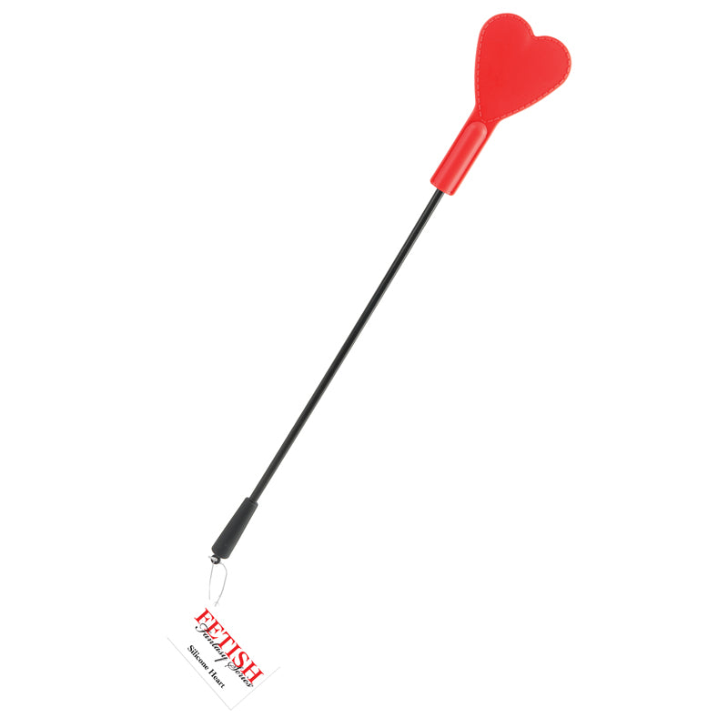 Fetish Fantasy Series Silicone Heart Crop Red