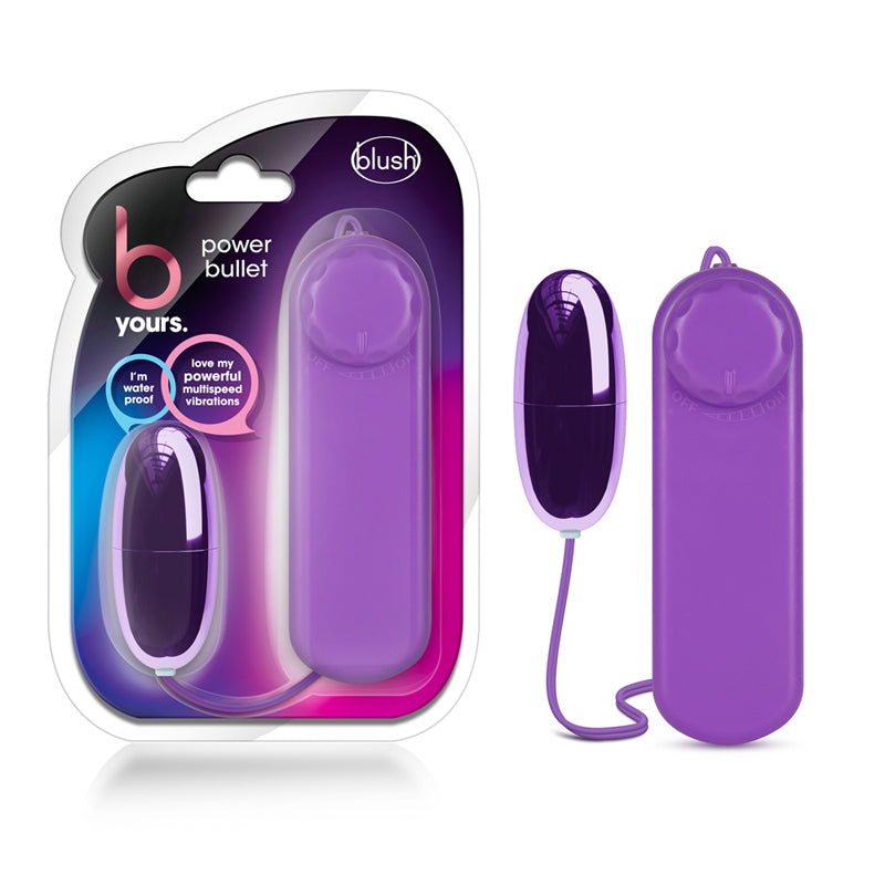Blush B Yours Power Bullet Remote-Controlled Egg Vibrator Purple