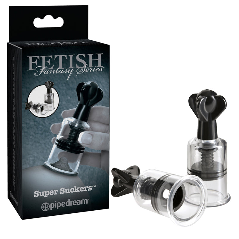 Pipedream Fetish Fantasy Series Limited Edition Super Suckers Clear/Black