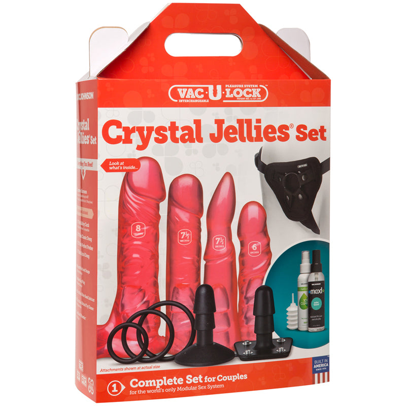 Vac-U-Lock Crystal Jellies Set PINK