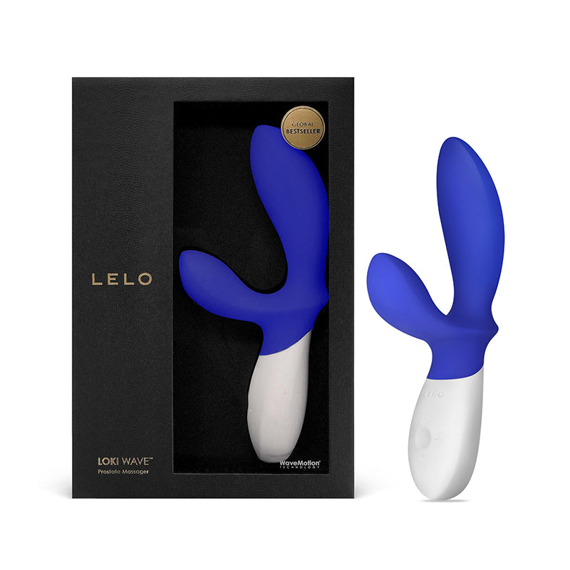 LELO LOKI WAVE Rechargeable Dual Stimulation Prostate Vibrator Federal Blue