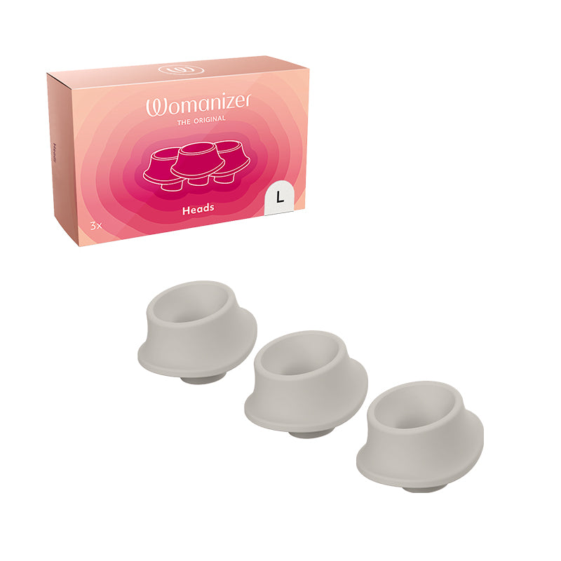 Womanizer 3-Pack Type A Replacement Stimulation Heads Warm Gray L
