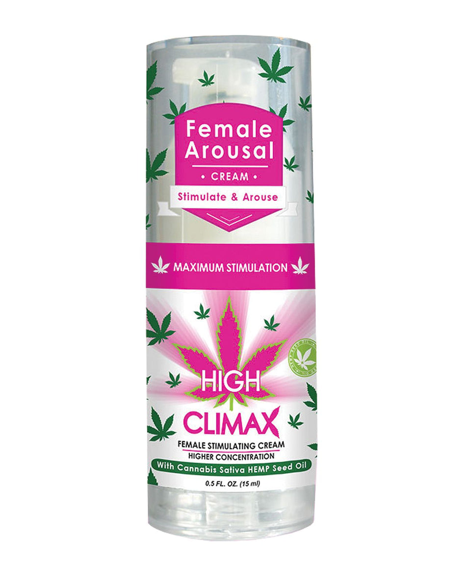 High Climax Female Arousal Cream with Hemp Seed Oil .5 oz