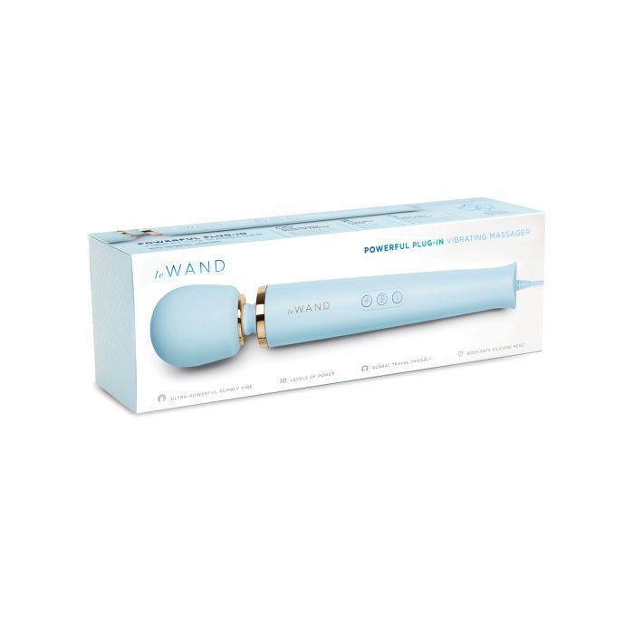 Le Wand Powerful Plug-In Vibrating Massager - Sky Blue