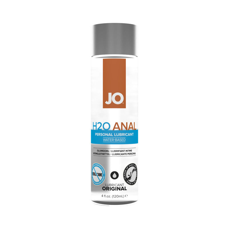 JO H2O Anal Original Water-Based Lubricant 4 oz.