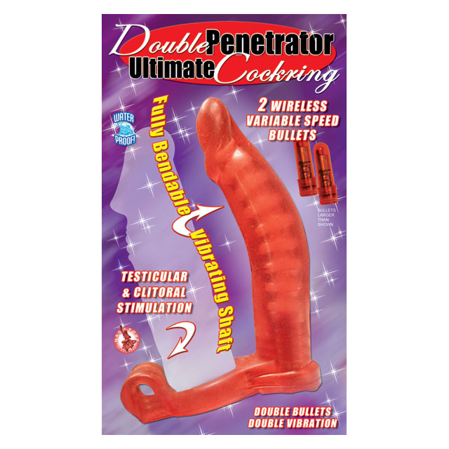 Double Penetrator Bendable C-Ring (Red)