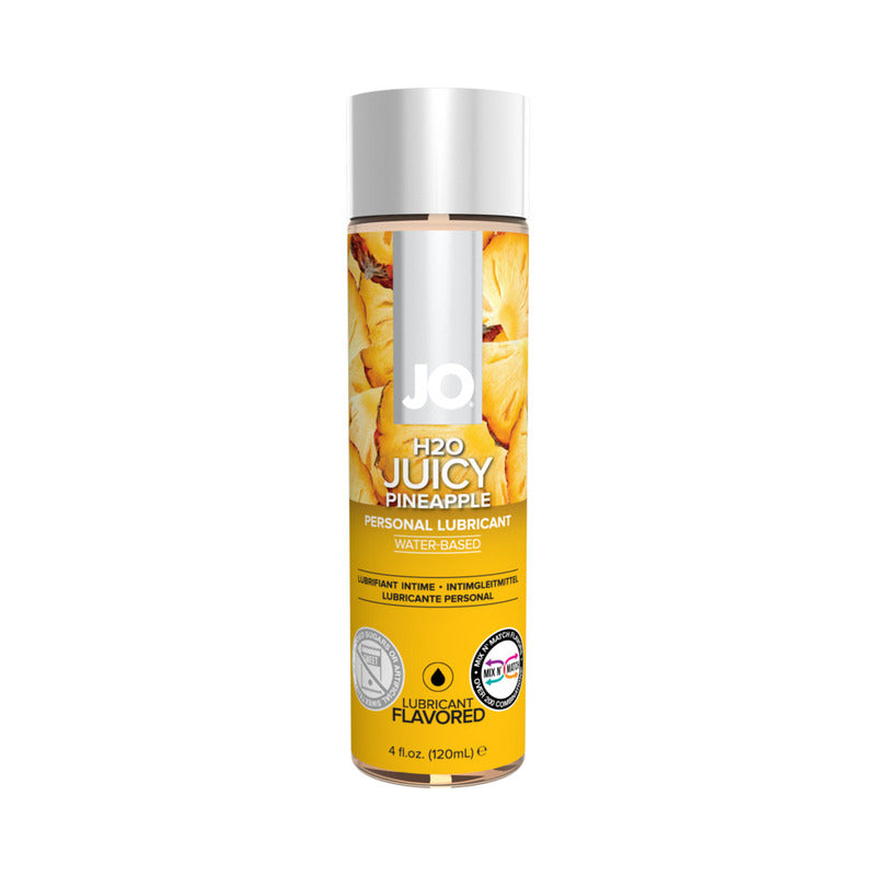 JO H2O Juicy Pineapple Flavored Water-Based Lubricant 4 oz.