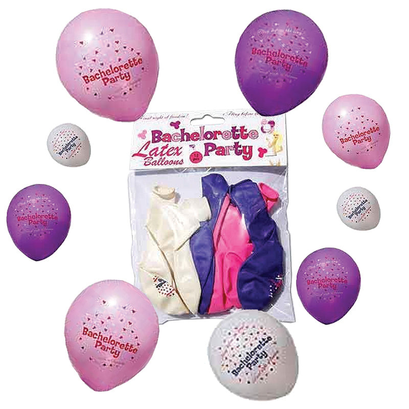 Bachelorette Party Balloons (12pc) Asst,