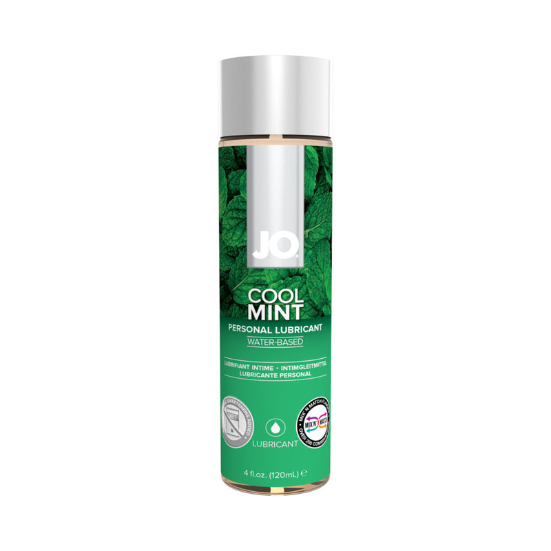 JO H2O Cool Mint Flavored Water-Based Lubricant 4 oz.