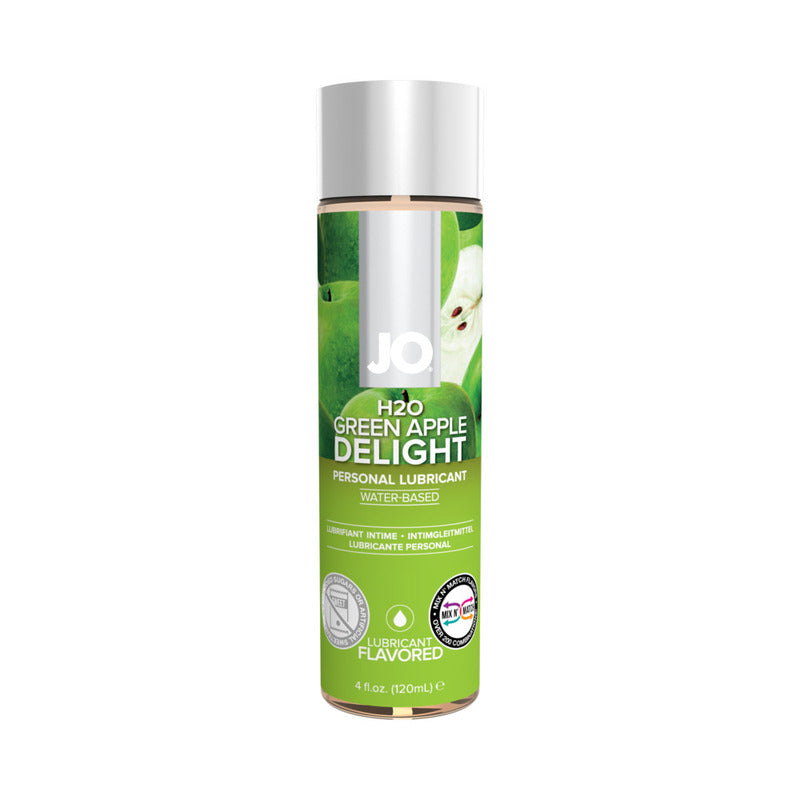 JO H2O Green Apple Delight Flavored Water-Based Lubricant 4 oz.