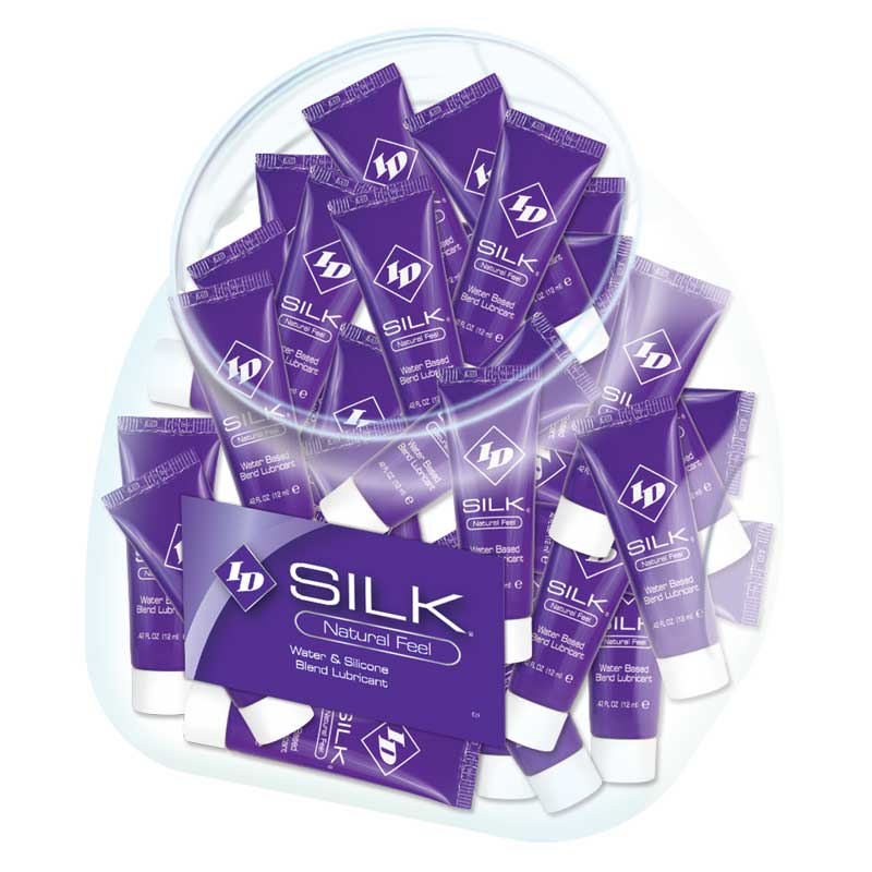 ID Silk Hybrid Lubricant 12ml. Tubes 72-Piece Fishbowl