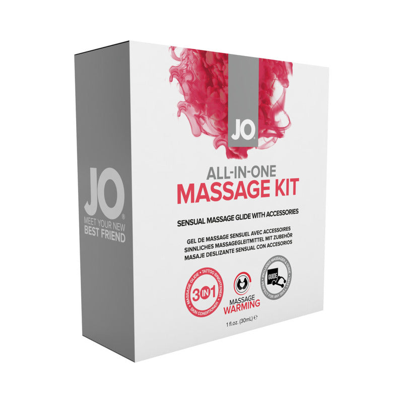 JO All-In-One Sensual Massage Glide Kit Warming 1 oz.