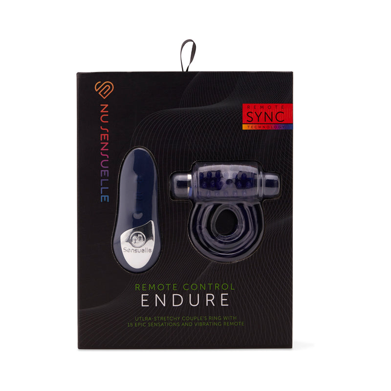 Nu Sensuelle Endure Remote Control Couple's Ring Blue