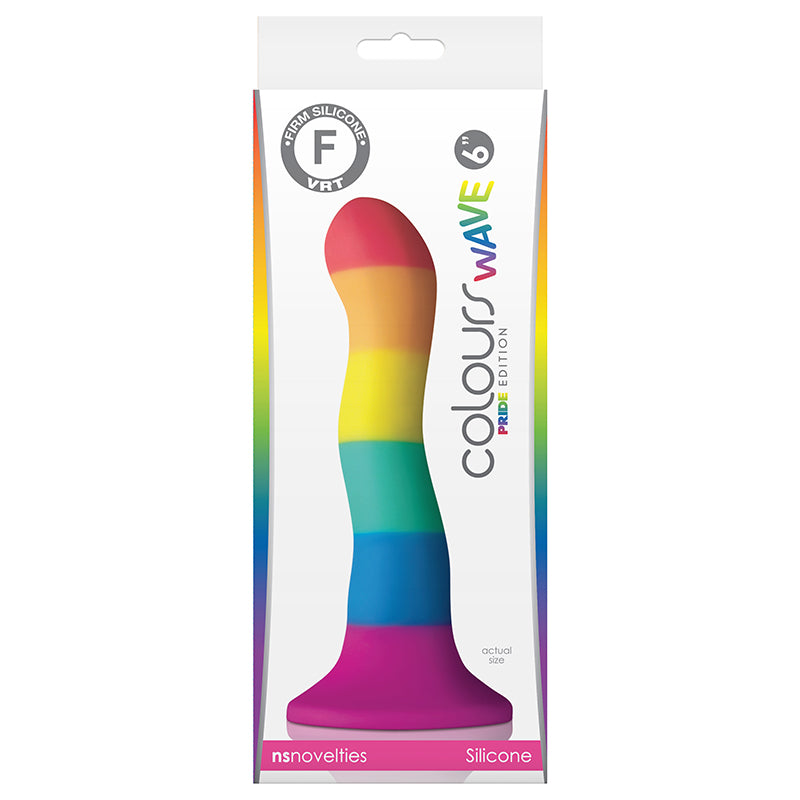 Colours - Wave - 6in Dildo - Solid Colors and Rainbow Pride Edition