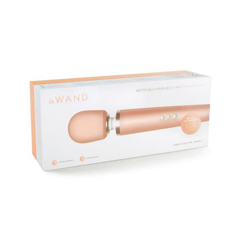 Le Wand Petite Rose Gold Rechargeable Wand Vibrator