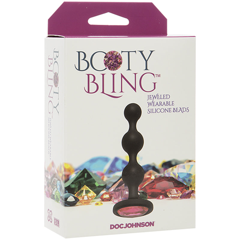 Booty Bling Beads - Jeweled Silicone Anal Plugs