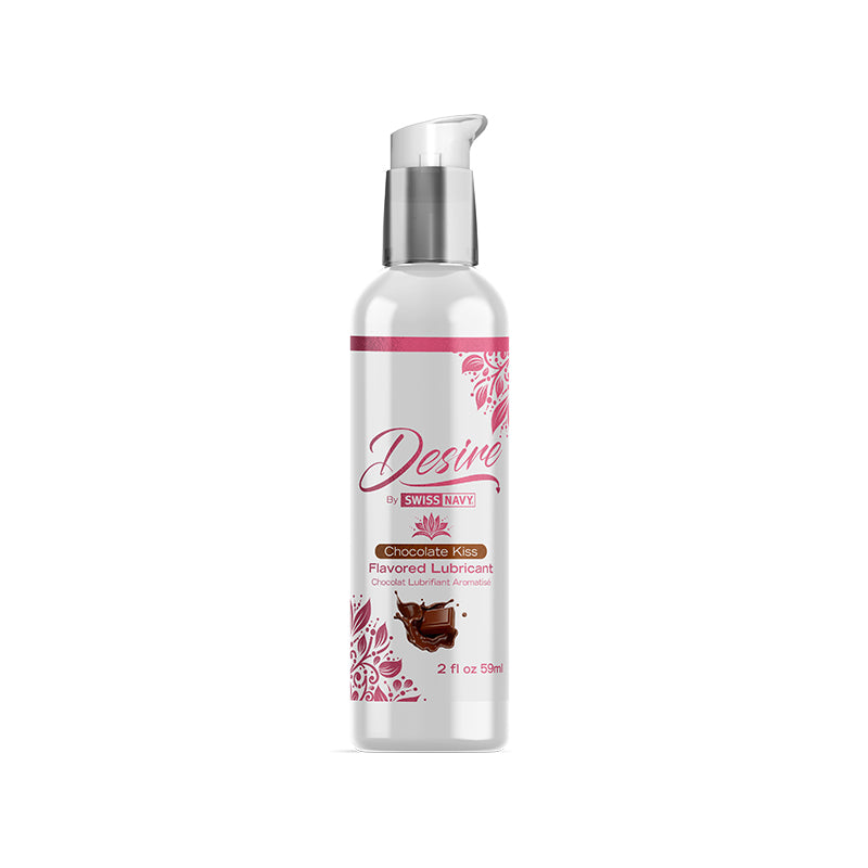 Swiss Navy Desire Chocolate Kiss Water-Based Flavored Lubricant 2 oz.