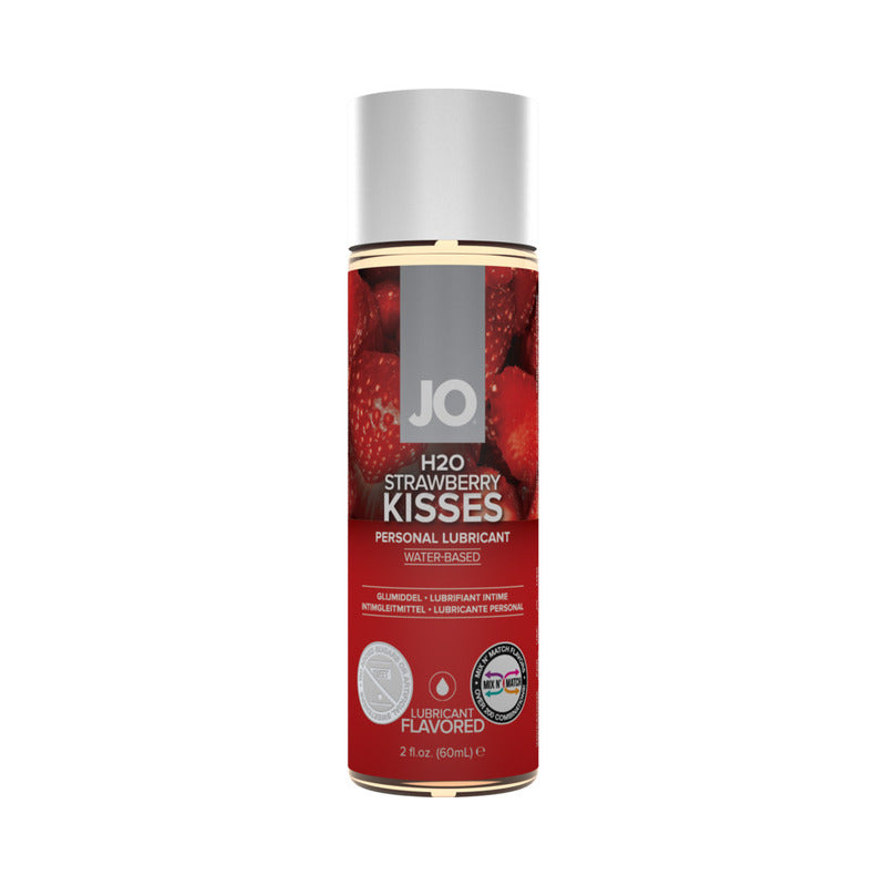 JO H2O Strawberry Kisses Flavored Water-Based Lubricant 2 oz.