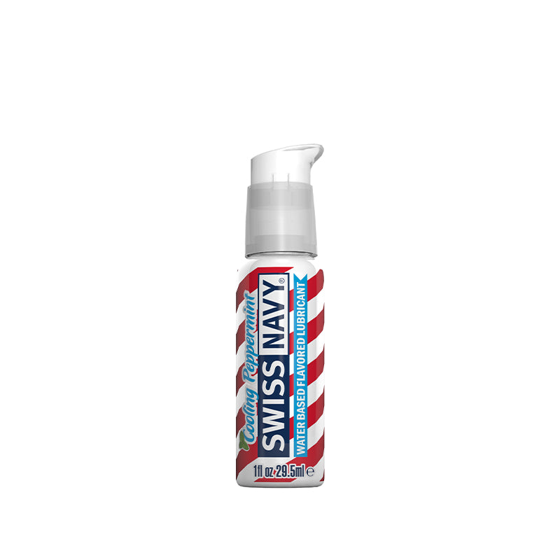 Swiss Navy Cooling Peppermint Water-Based Flavored Lubricant 1 oz.