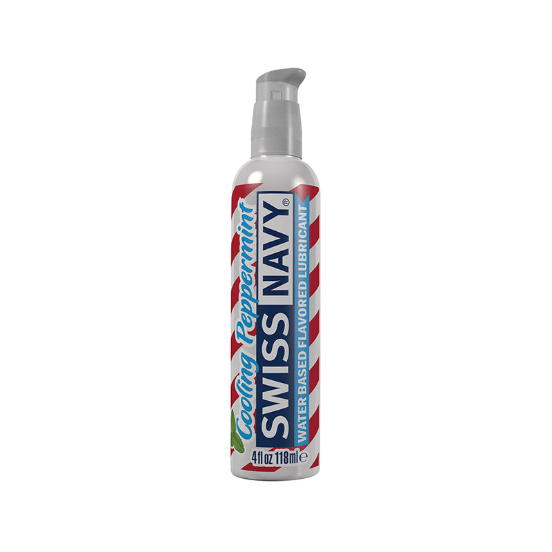 Swiss Navy Cooling Peppermint Water-Based Flavored Lubricant 4 oz.
