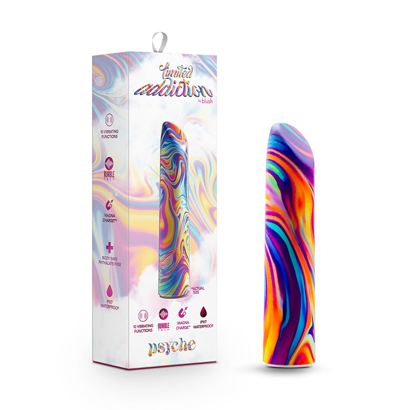 Blush Limited Addiction Psyche Power Vibe Rechargeable Bullet Rainbow