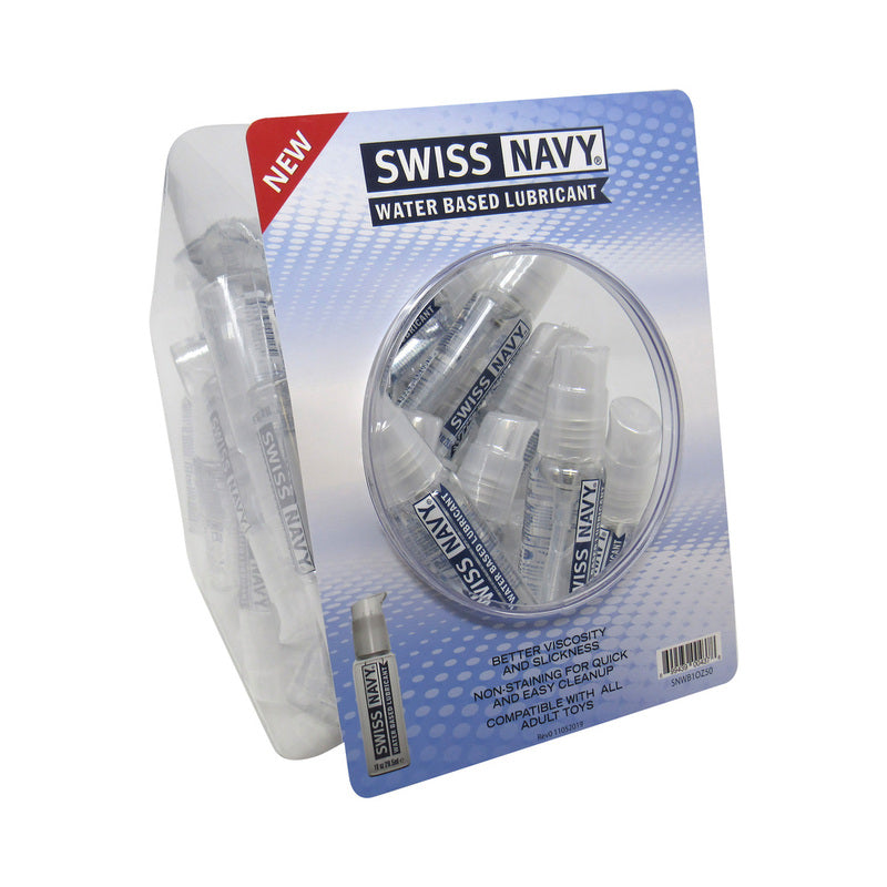 Swiss Navy Water Based Lubricant 1 oz. 50-Piece Fishbowl