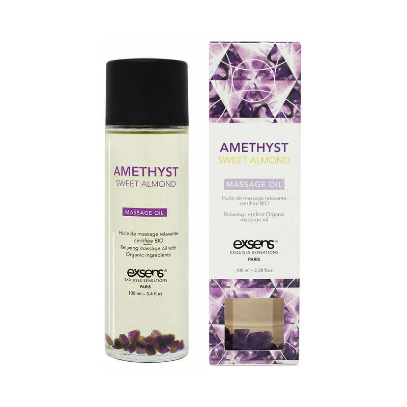 Exsens Massage Oil Amethyst Sweet Almond 3.4 oz.