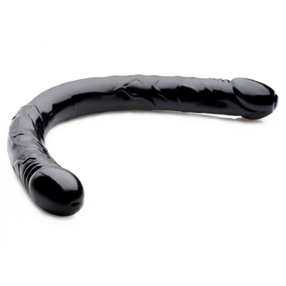 Double Ended Black Dildo 17.5 inches