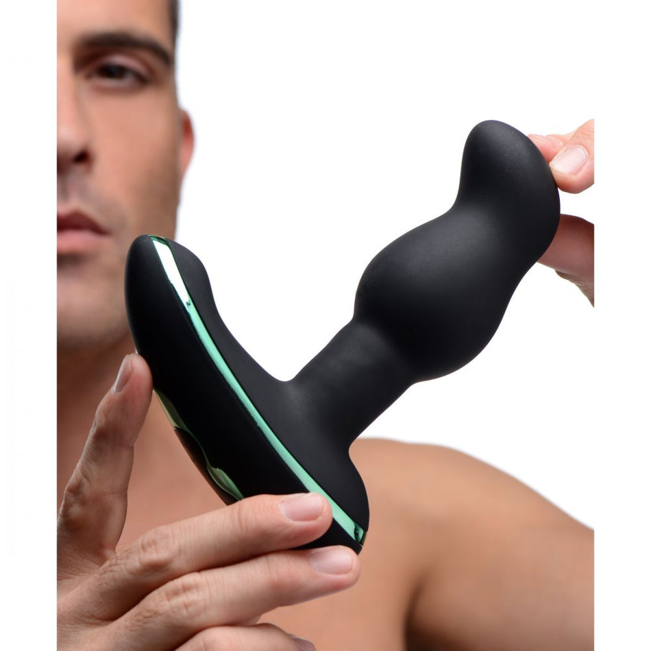 Rimsation 7x Silicone Remote Control Prostate Vibe with Rotating Beads
