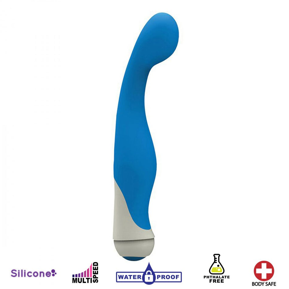 Blair 7 Speed Silicone G-Spot Vibrator- Blue, Pink, and Purple