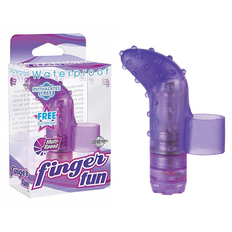 Pipedream Waterproof Finger Fun Textured Finger Vibrator Purple