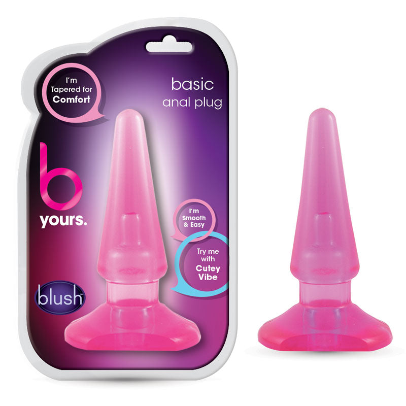 Blush B Yours Basic Anal Plug Pink