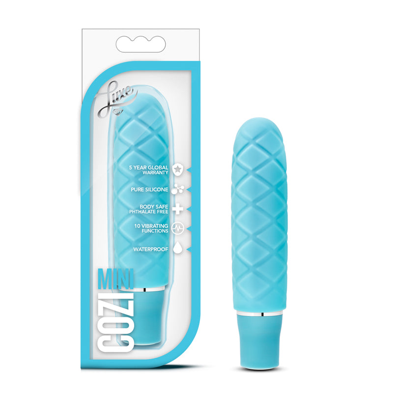 Blush Luxe Cozi Mini Silicone Slimline Vibrator Aqua