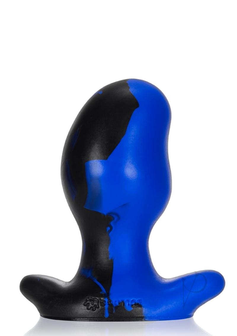 Oxballs Ergo Silicone Butt Plug -Police Blue Swirl