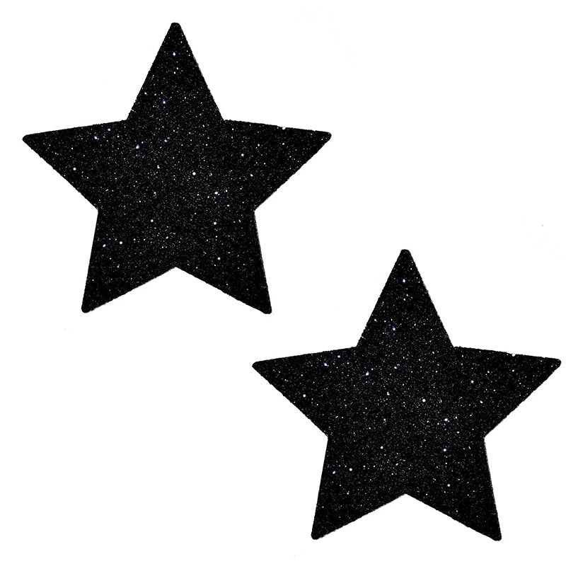 Neva Nude Pasty Star Glitter Black