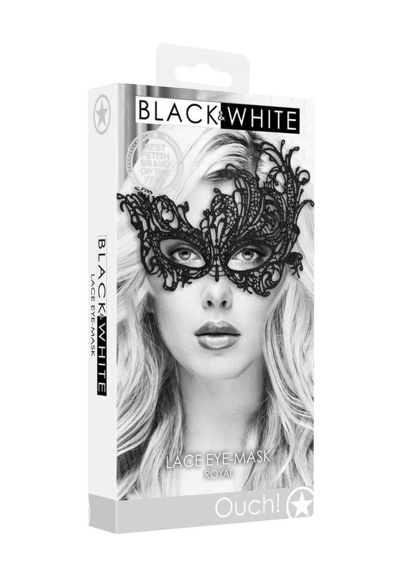 Ouch Lace Eye Mask Royal Black