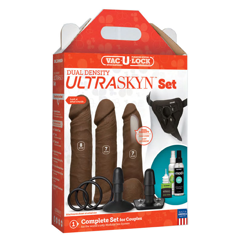 Vac-U-Lock - Dual Density ULTRASKYN Set Chocolate