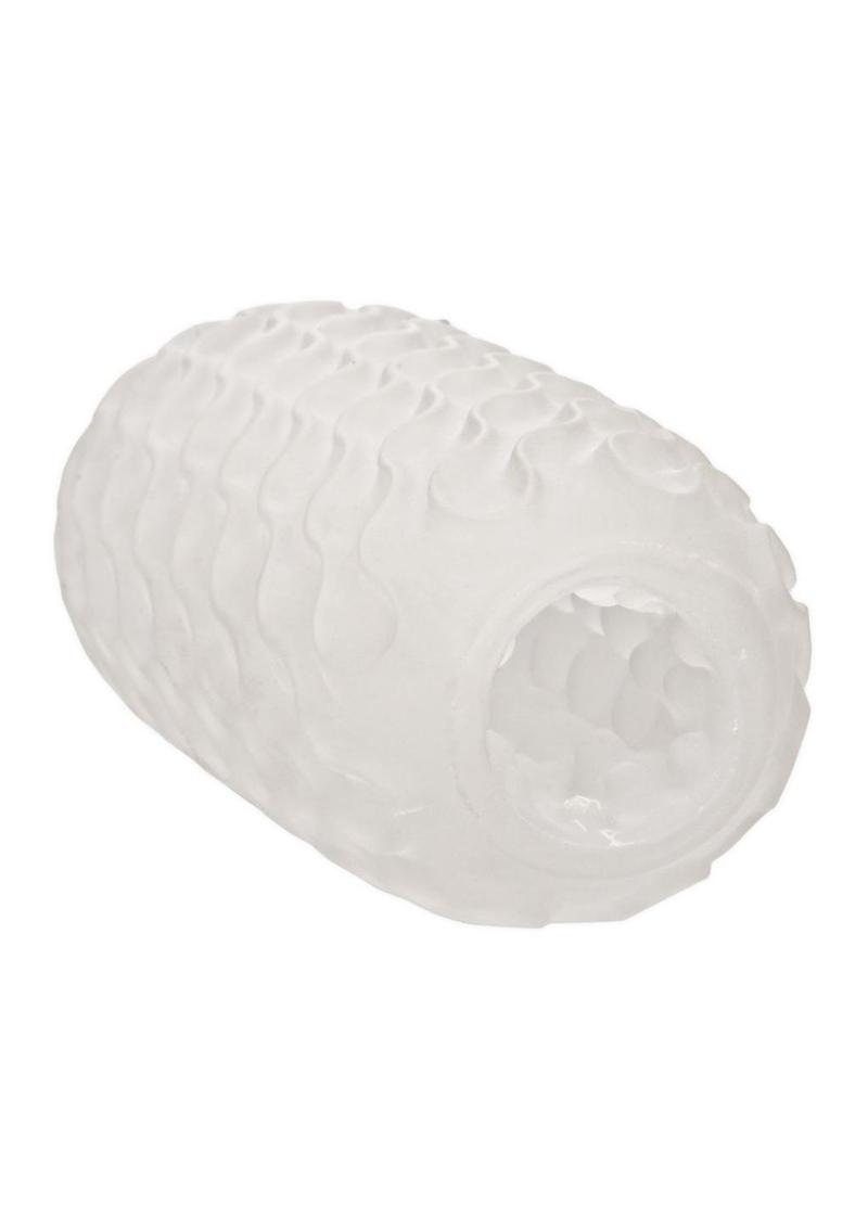 Reversible Textured Nubby Masturbator - White
