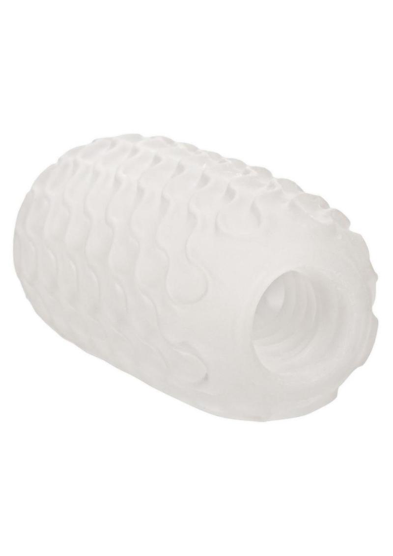 Reversible Textured Ribbed Masturbator White