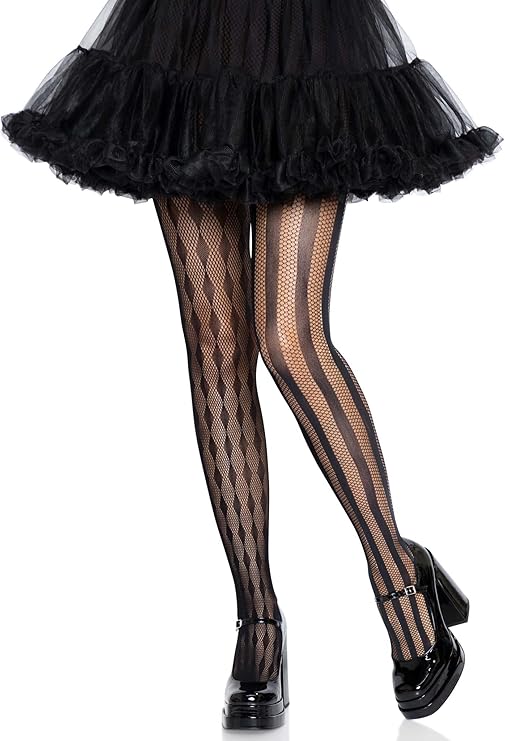 Harlequin Net Tights Os Black