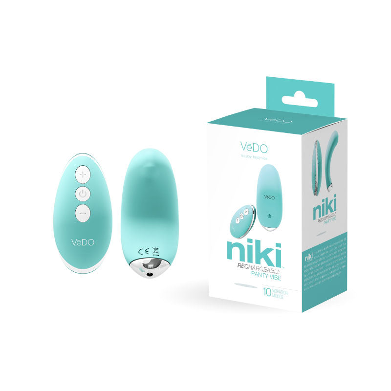 VeDO Niki Rechargeable Panty Vibe Tease Me Turquoise