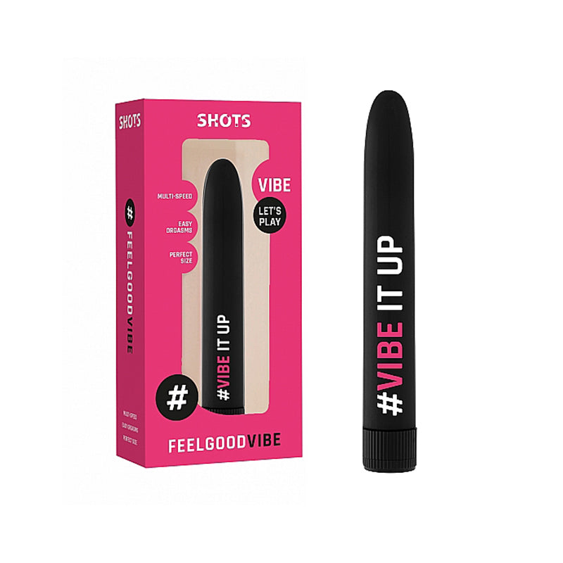 Shots FeelGood Vibe '#Vibe It Up' Slimline Vibrator Black