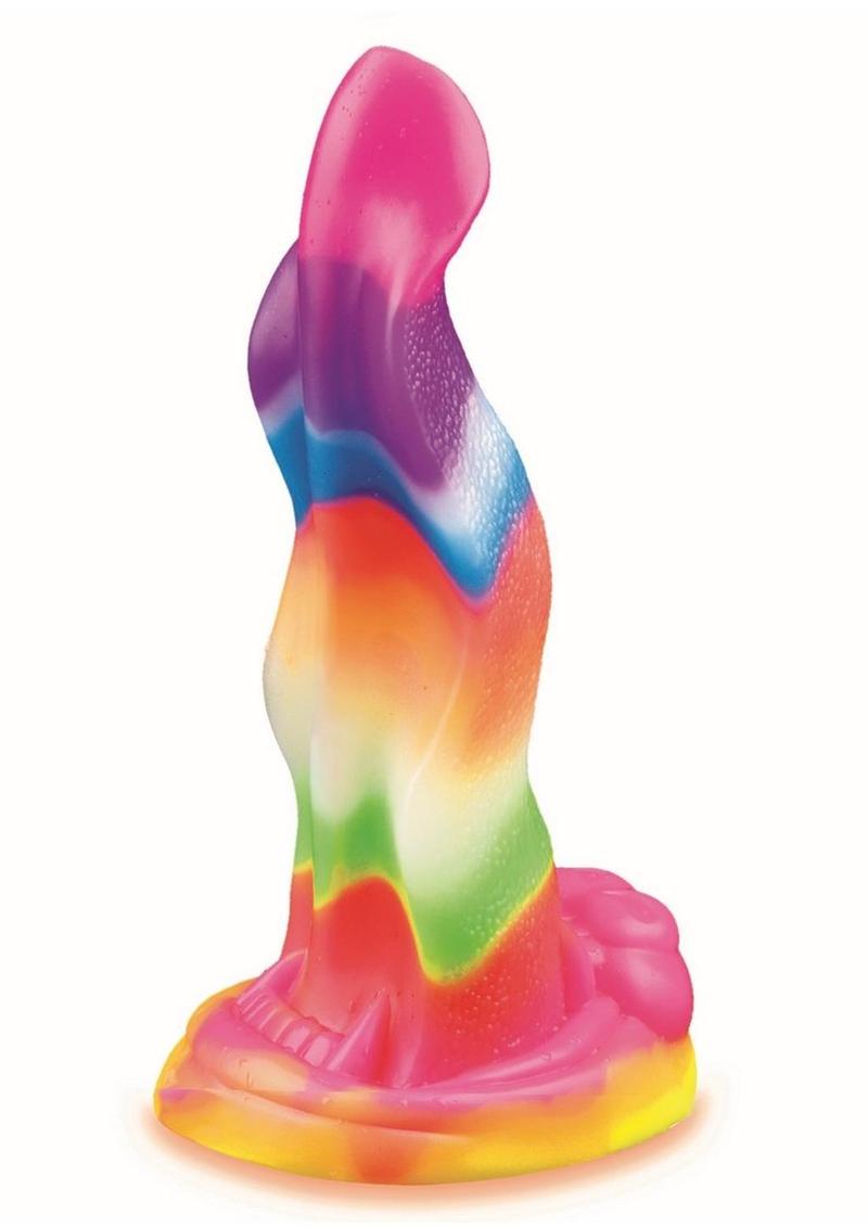 AlienNation Lick of the Lair 7 in. Glow-in-the-Dark Silicone Dildo