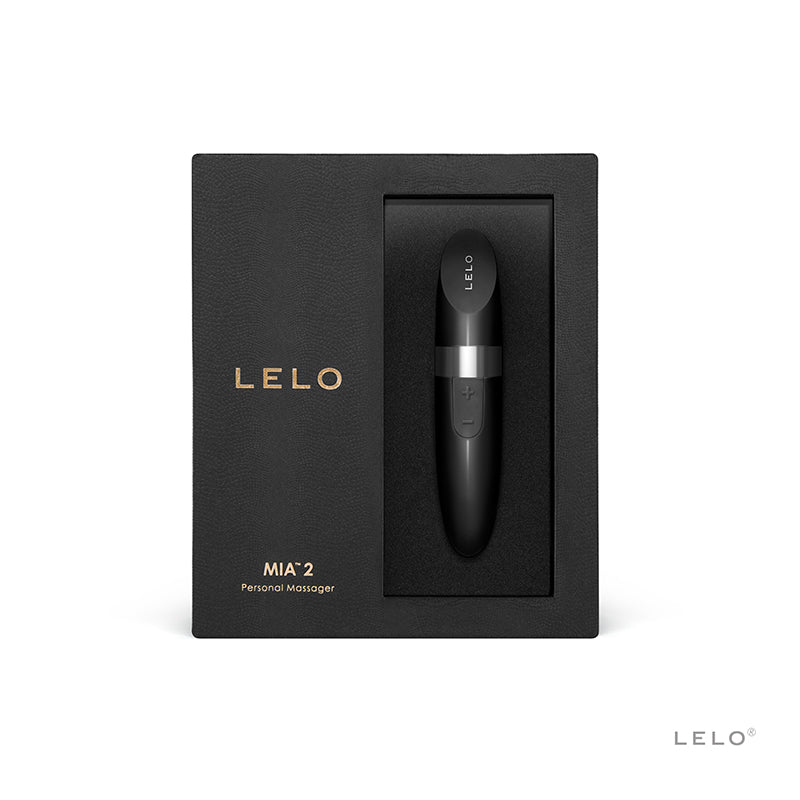 LELO MIA 2 Rechargeable Lipstick Vibrator Black