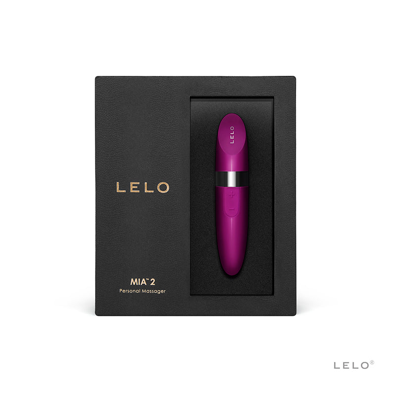 LELO MIA 2 Rechargeable Lipstick Vibrator Deep Rose